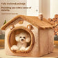 All-Season Dog House Bed – Removable Washable Pet House for Small Dogs & Cats