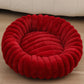 Fluffy Round Dog Bed – Super Soft Calming Plush Pet Bed for Large & Small Dogs and Cats (40–80 cm)