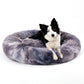 Calming Dog Bed — Fluffy Donut Design in 16 Colors (S–XL)