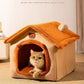 All-Season Dog House Bed – Removable Washable Pet House for Small Dogs & Cats
