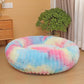 Fluffy Round Dog Bed – Super Soft Calming Plush Pet Bed for Large & Small Dogs and Cats (40–80 cm)