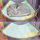 Double-Sided Cat Hammock Bed – Breathable Hanging Cat Bed for Pet Cages with Hanging Hooks