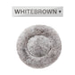 Calming Dog Bed — Fluffy Donut Design in 16 Colors (S–XL)