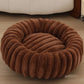 Fluffy Round Dog Bed – Super Soft Calming Plush Pet Bed for Large & Small Dogs and Cats (40–80 cm)
