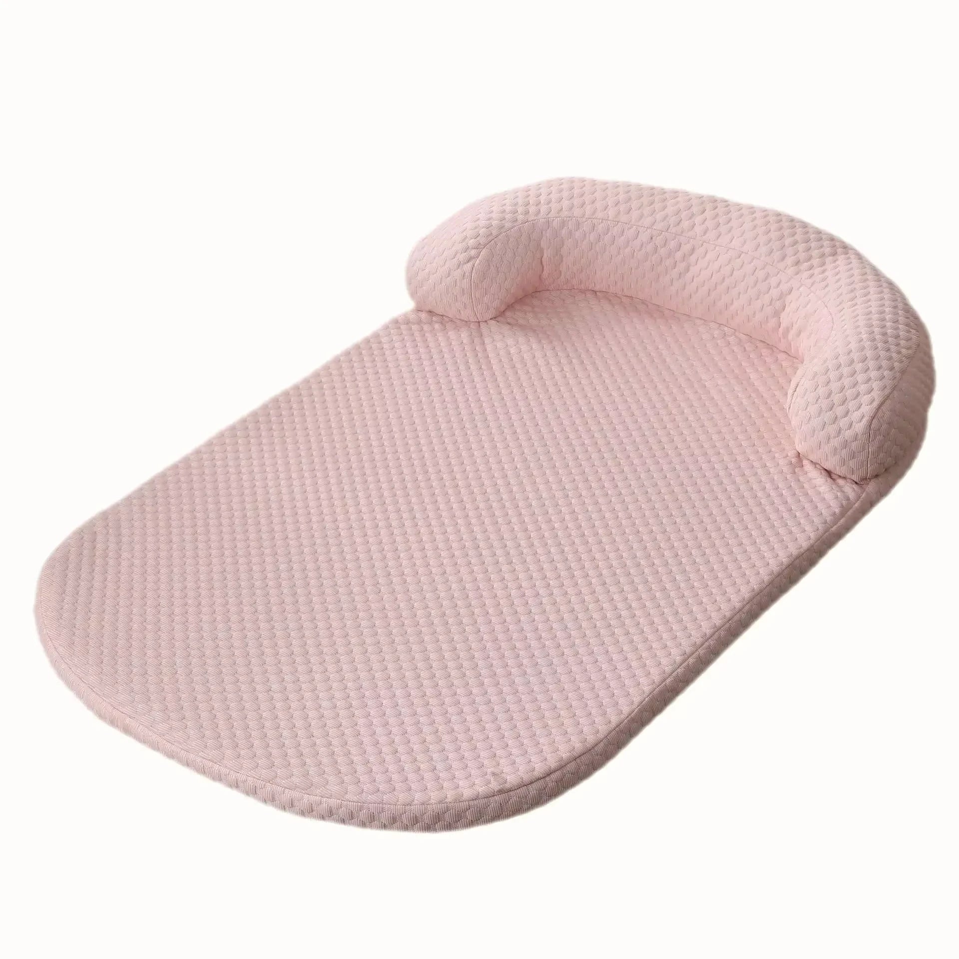 Summer Cooling Dog Bed Removable Ice Silk Cooling Pet Mat Ati-slip Cat Bed with Pillow Cooling Fabric Dog Cat Bed Pet Cushion