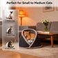 Smart Heated & Cooling Cat Cave Bed with White Noise – Indoor Temperature-Controlled Cat Bed