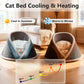Smart Heated & Cooling Cat Cave Bed with White Noise – Indoor Temperature-Controlled Cat Bed