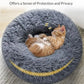 Calming Dog Bed – Plush, Washable Anti-Anxiety Pet Bed for Dogs & Cats