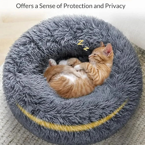 Calming Dog Bed – Plush, Washable Anti-Anxiety Pet Bed for Dogs & Cats