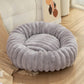 Fluffy Round Dog Bed – Super Soft Calming Plush Pet Bed for Large & Small Dogs and Cats (40–80 cm)