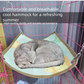 Double-Sided Cat Hammock Bed – Breathable Hanging Cat Bed for Pet Cages with Hanging Hooks