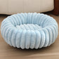 Fluffy Round Dog Bed – Super Soft Calming Plush Pet Bed for Large & Small Dogs and Cats (40–80 cm)