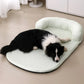 Summer Cooling Dog Bed – Ice Silk Cooling Pet Mat with Pillow for Dogs & Cats