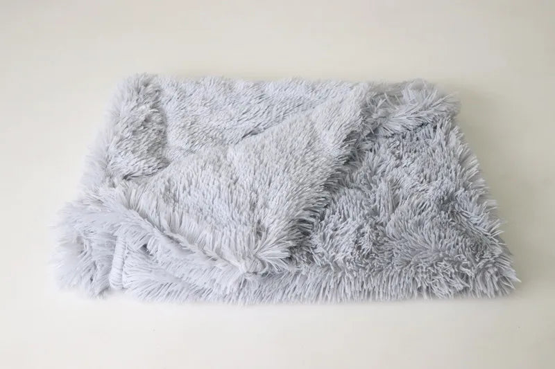 100x75 cm Winter Dog Bed Cushion Blanket Warm House Soft Warm Large Dog Cat Kennel Soft Bed Pad Fit All Pet Puppy Sleeping Mats