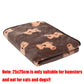 Soft Fluffy Pet Blanket – Premium Flannel Dog & Cat Blanket with Paw Print Design